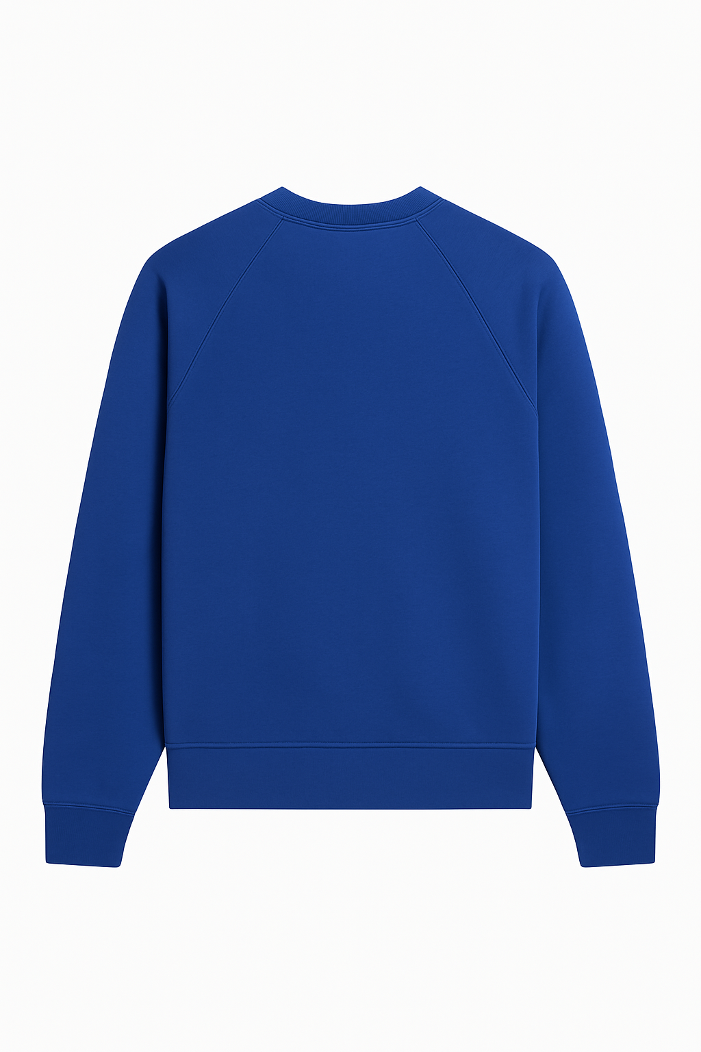 Blue sweatshirt on a white background