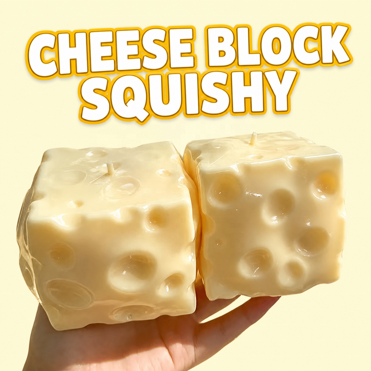Cheese Block Squishy Toy