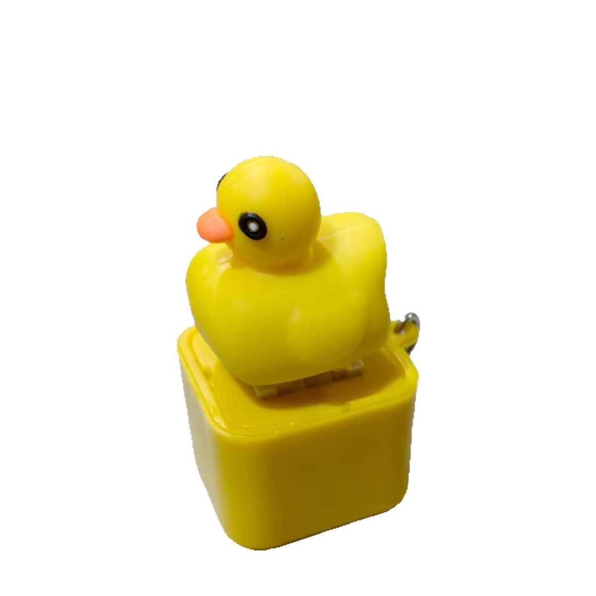 Cartoon Duck LED Clicker Keychain (USB-C Rechargeable)
