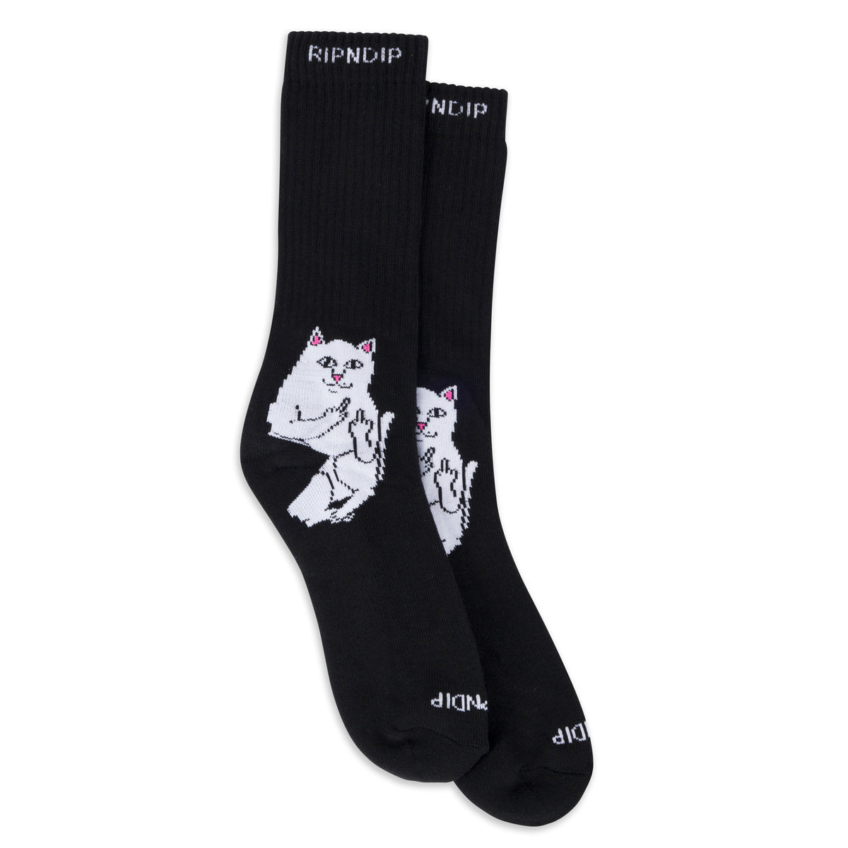 RIPNDIP Lord Nermal Jacquard Socks (Black/White)