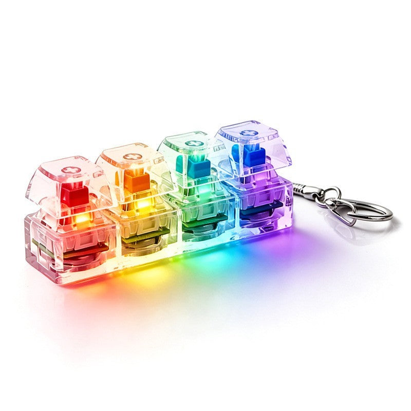 LED Keyboard Clicker Keychain